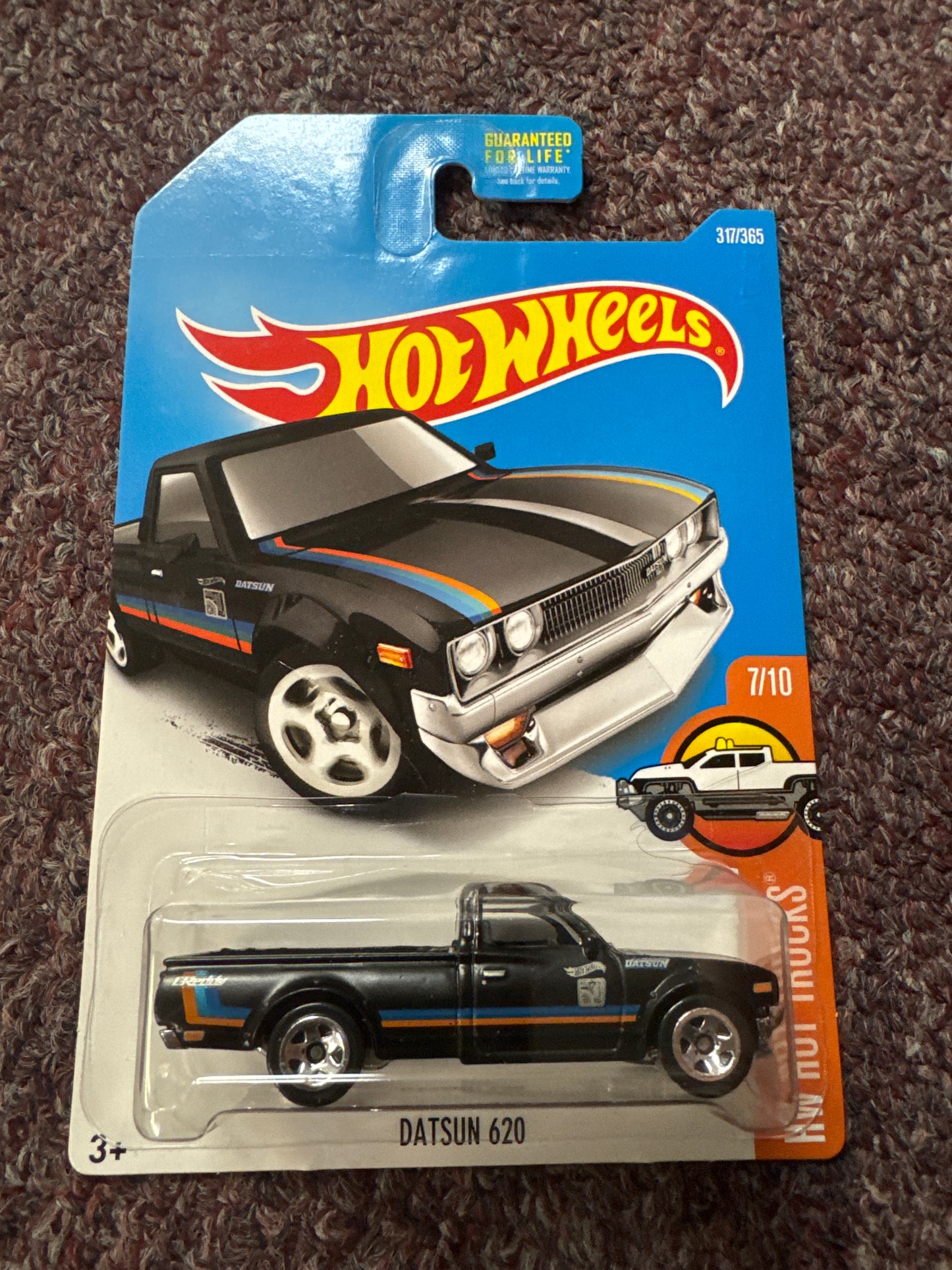 Hot Wheels Black Datsun 620 HW Hot Trucks Series