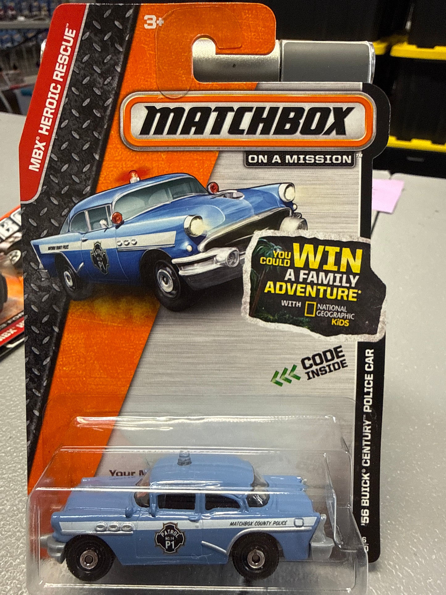 Matchbox Heroic Rescue ‘56 Buick Century Police Car