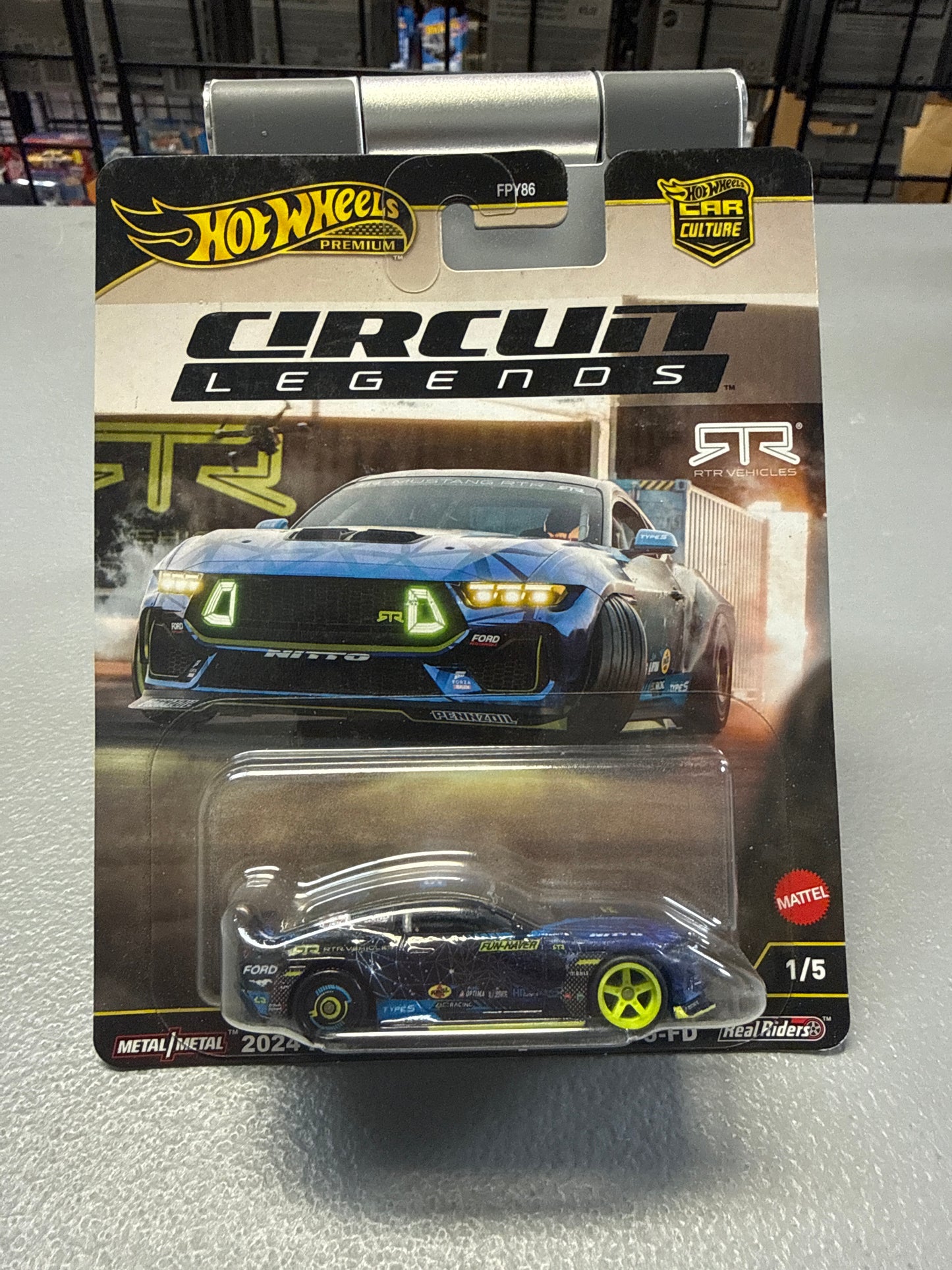 Hot Wheels Circuit Legends 2024 Ford Mustang RYR SPEC 5-FD
