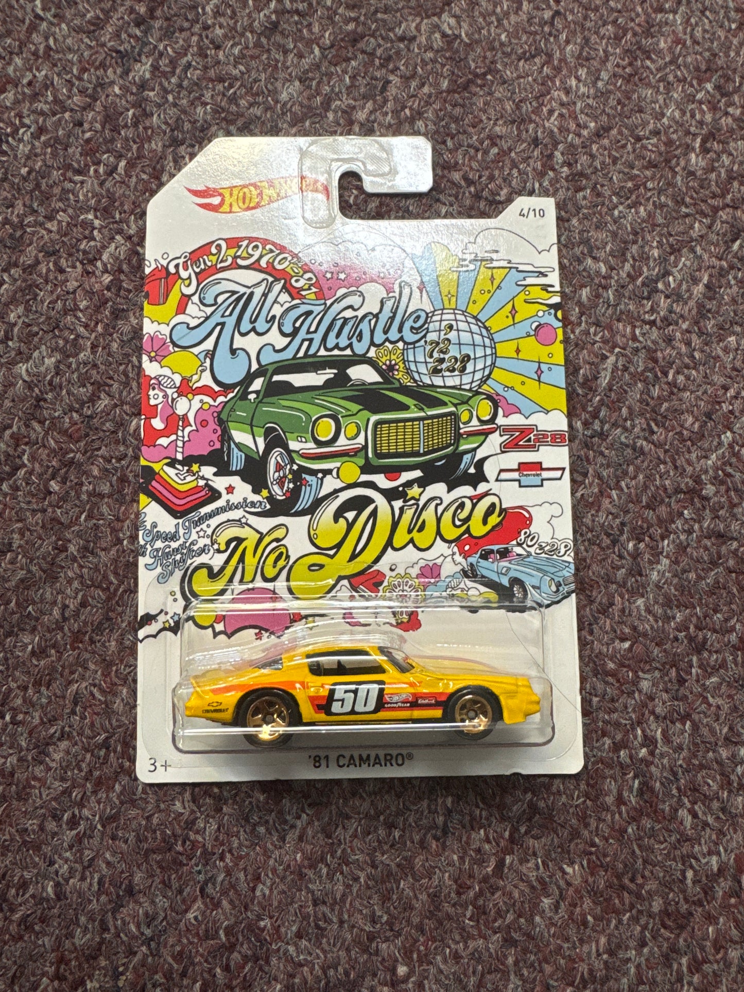 Hot Wheels ALL HUSTLE NO DISCO '81 Camaro 4/10