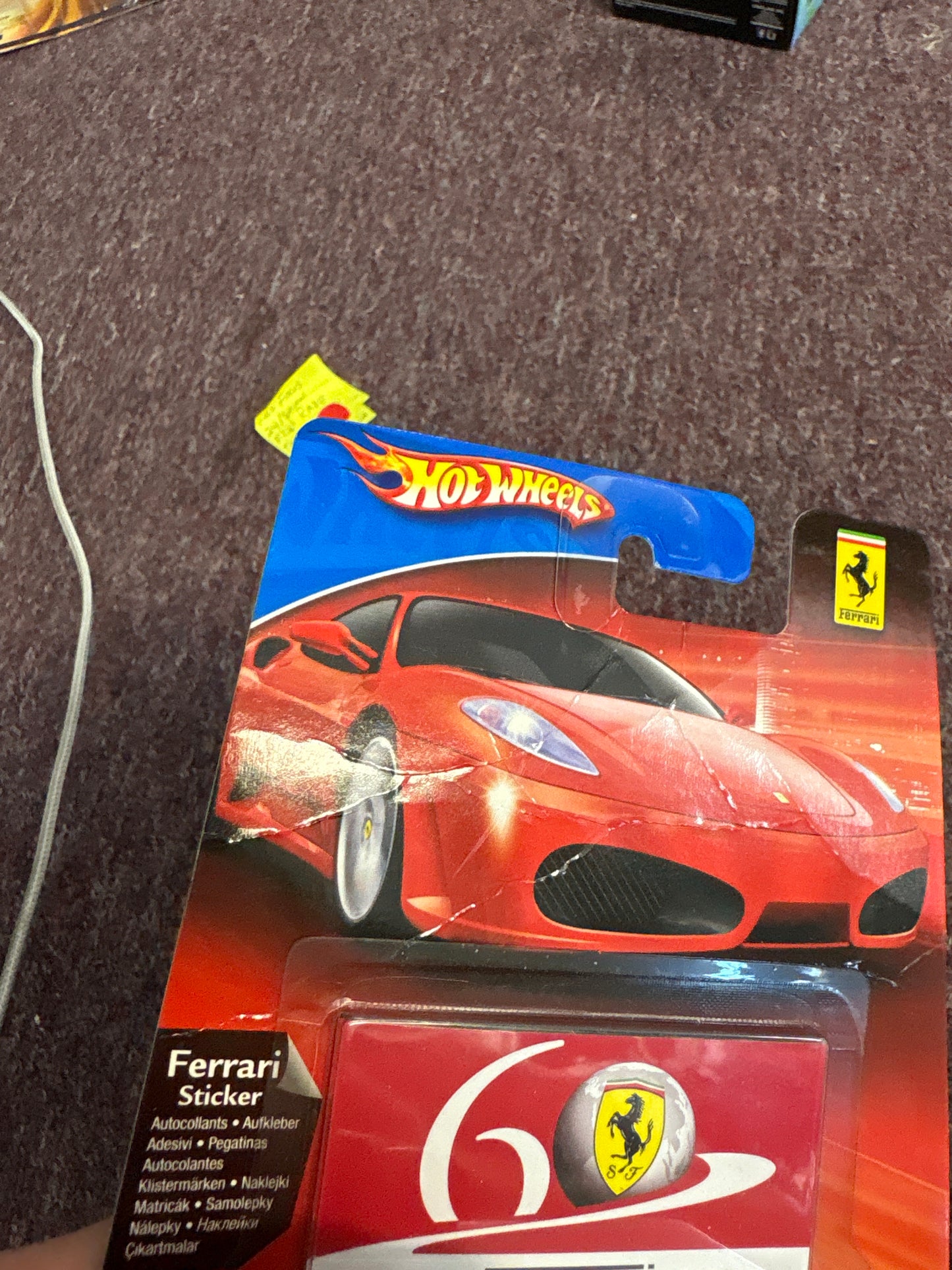 Hot Wheels Ferrari Racer 355 Challenge Black Spider Web 60th anniversary