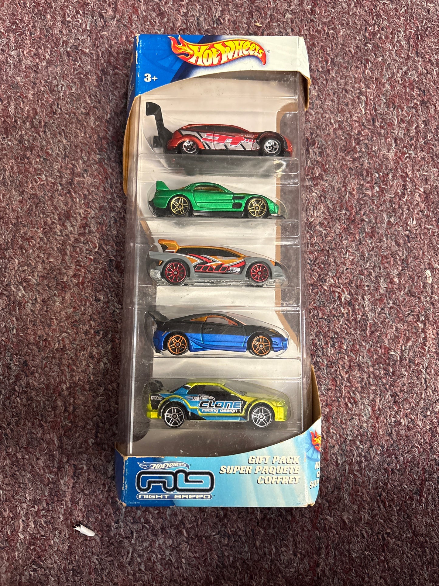 2002 Hot Wheels NIGHT BREED 5 Pack