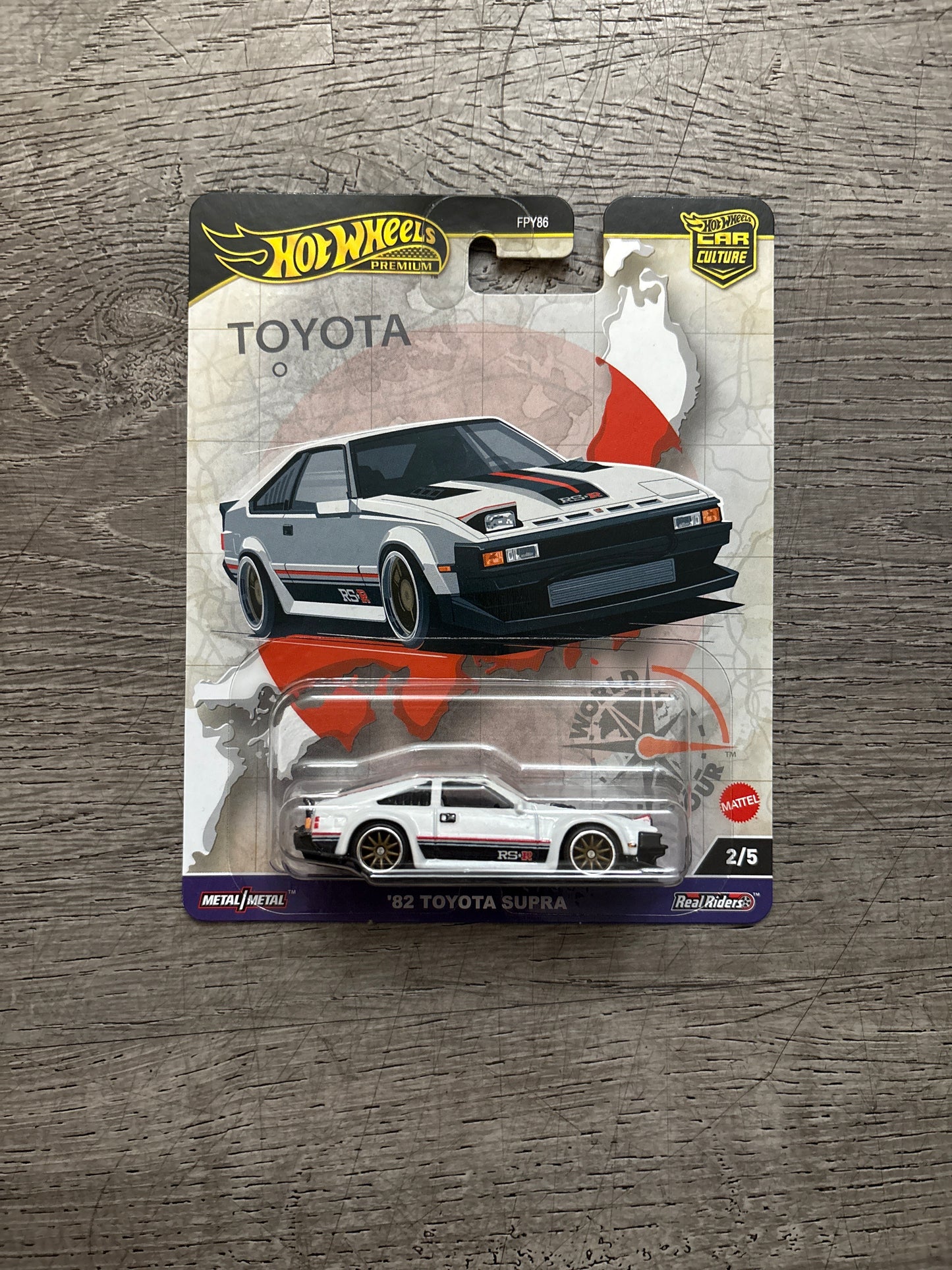 Hot Wheels 2024 Premium Car Culture World Tour 1982 Toyota Supra White 2/5
