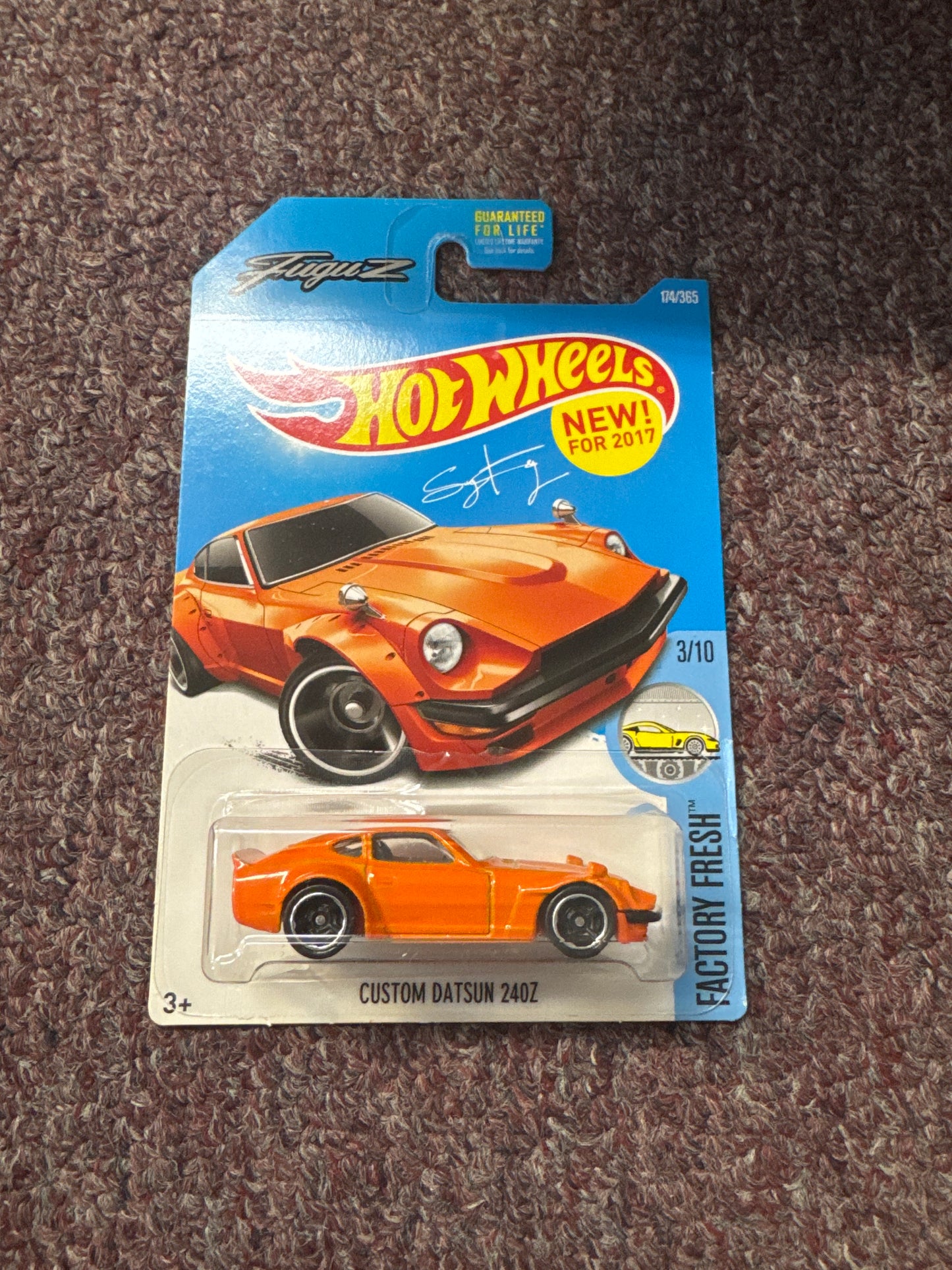 Hot Wheels Factory Fresh Custom Datsun 240Z, 174/250 Orange