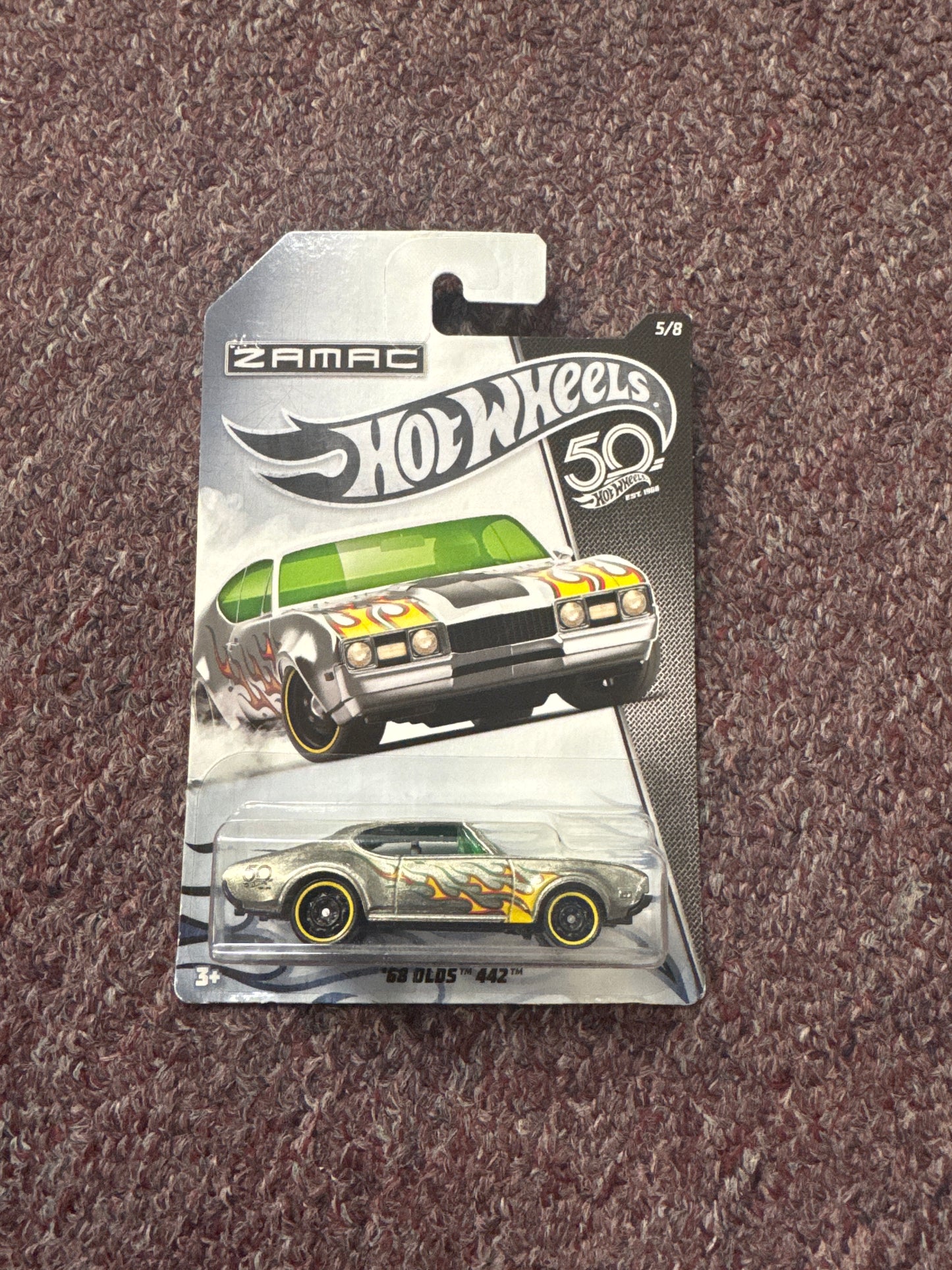 2018 Hot Wheels 50th Anniversary ZAMAC ‘68 Olds 442