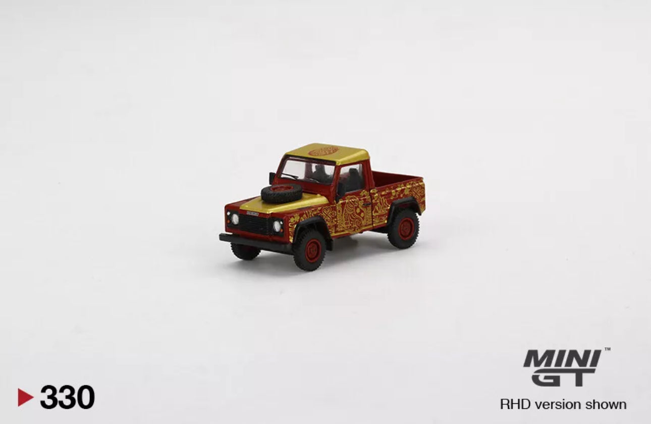 Mini GT 1:64 Land Rover Defender 90 Pickup - 2022 Chinese New Year Edition #330