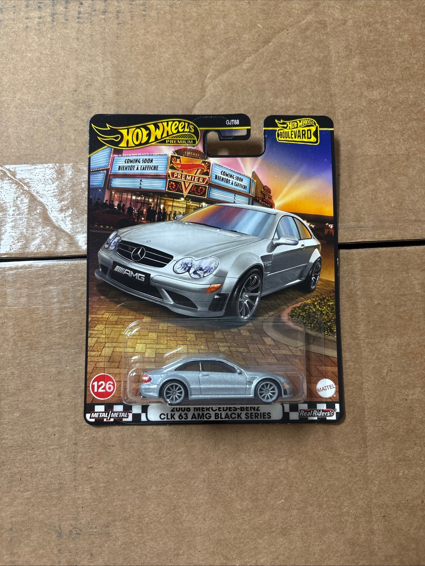 Hot Wheels Premium Boulevard #126 2008 Mercedes-Benz CLK 63 AMG Black Series