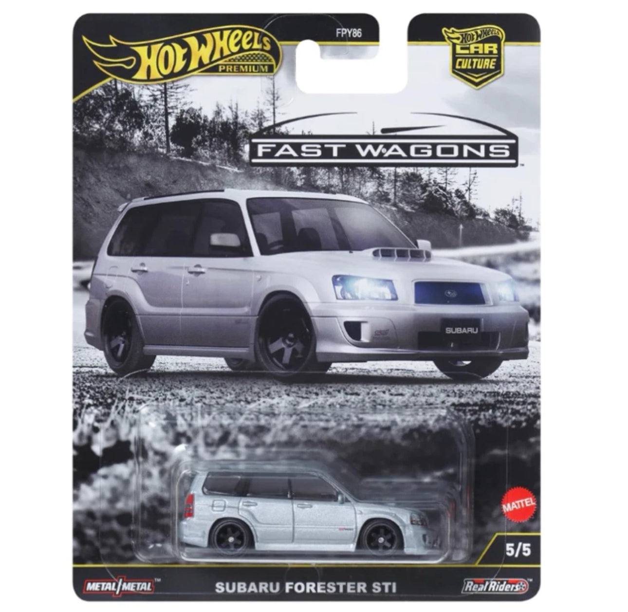 2025 Hot Wheels Premium Fast Wagons SUBARU FORESTER STI Car Culture 5/5