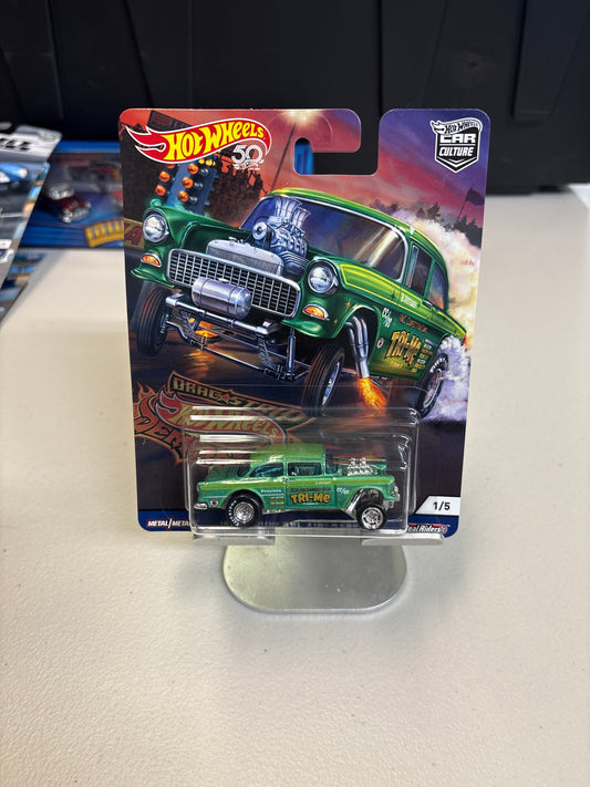 Hot Wheels 55 Chevy Bel Air Gasser Drag Strip Demon