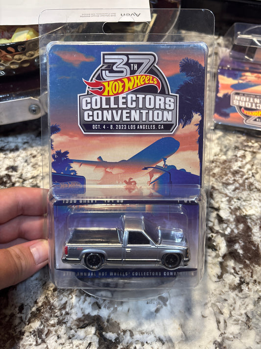 2023 Hot Wheels 37th LA Convention ‘90 Chevy 454 SS Truck Silver Silverado #2308/6200