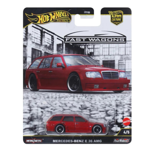 2025 Hot Wheels Premium Car Culture FAST WAGONS Mercedes Benz E 36 AMG