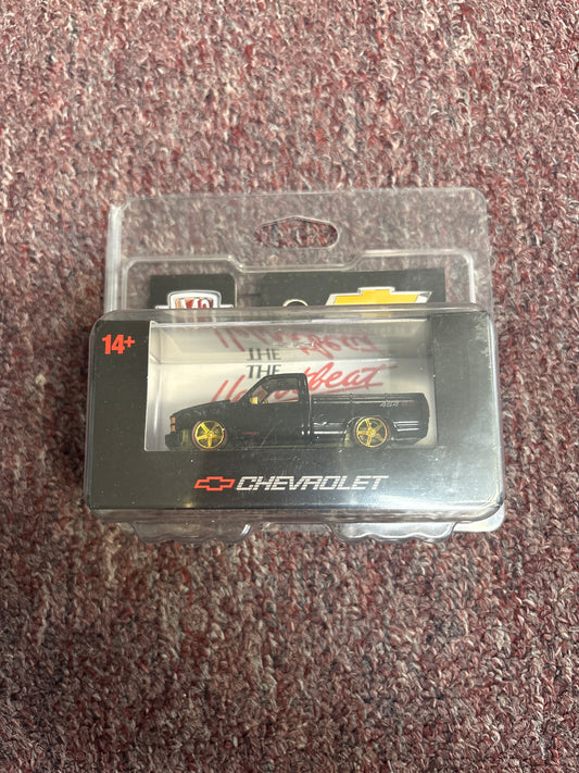 M2 MACHINES 1/64 SCALE BLACK 1992 CHEVROLET C1500 SS 454 WMTS17 CHASE