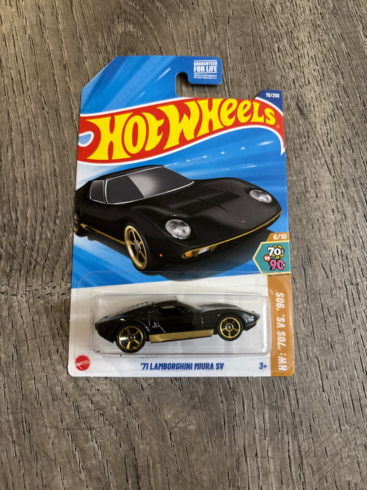 Hot Wheels 71 Lamborghini Miura Sv