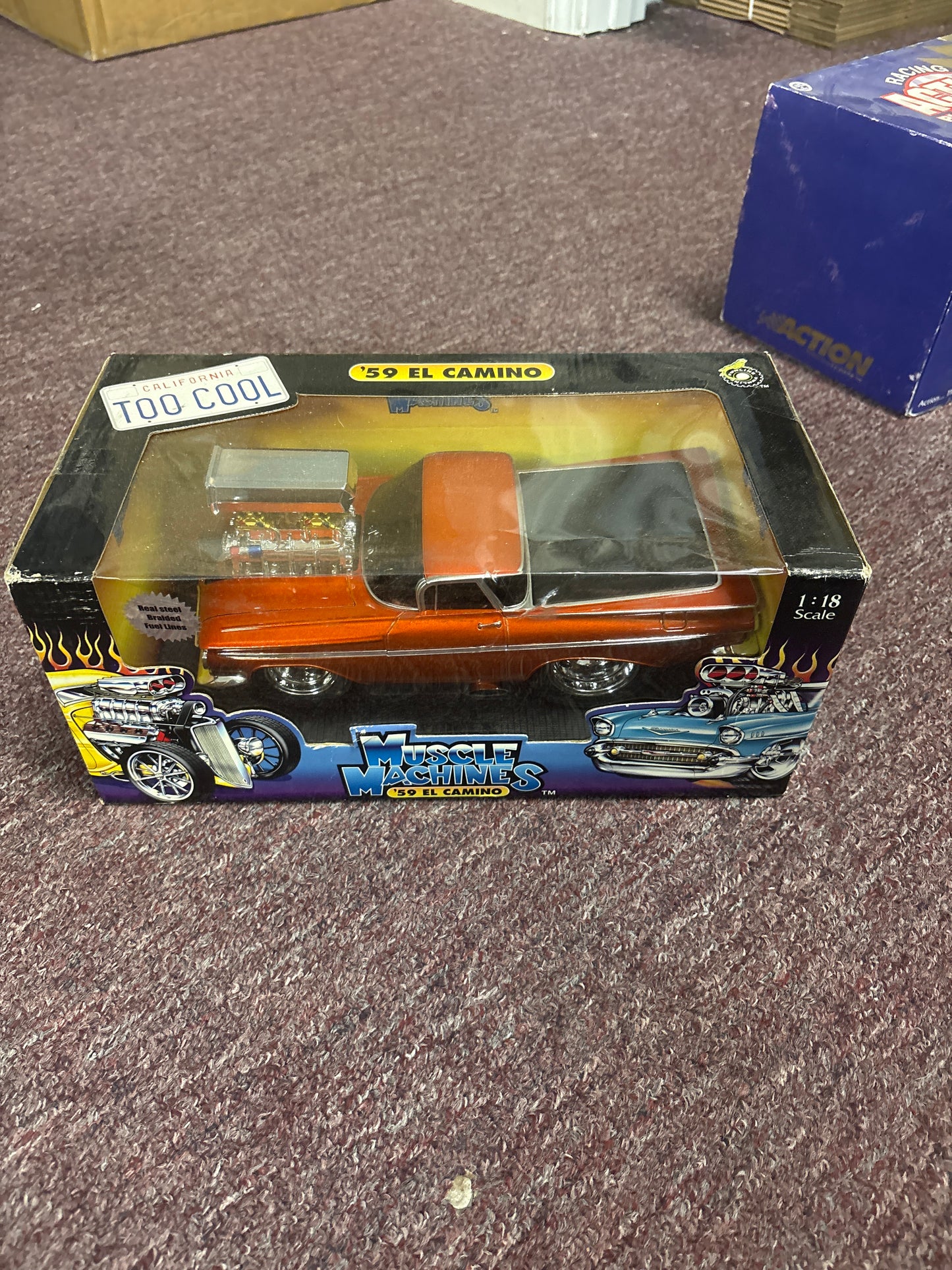 Muscle Machines 1/18 Scale '59 El Camino Orange