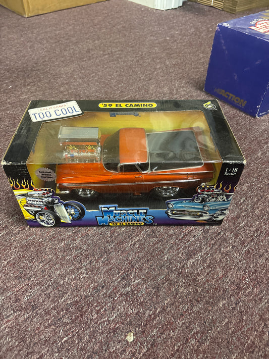 Muscle Machines 1/18 Scale '59 El Camino Orange