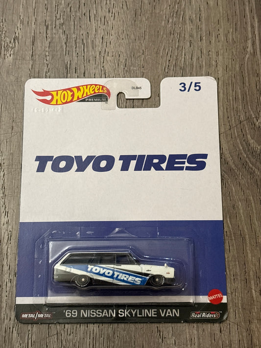 2023 Hot Wheels TOYO TIRES '69 NISSAN SKYLINE VAN 3/5 POP CULTURE Premium