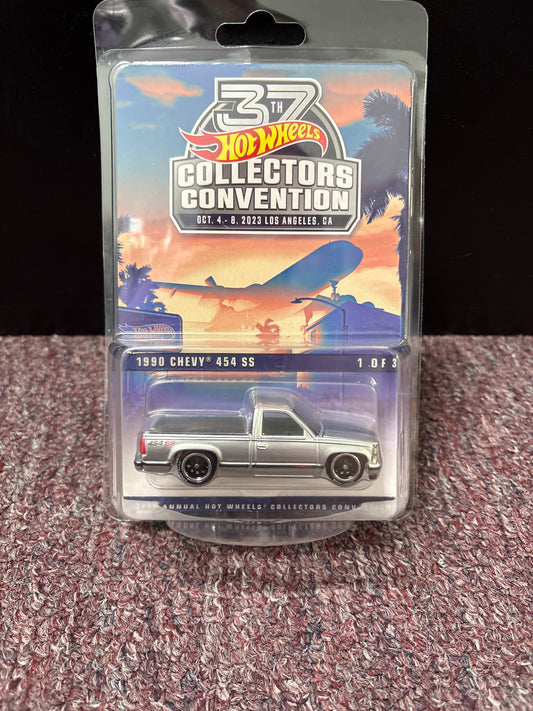 2023 Hot Wheels 37th LA Convention ‘90 Chevy 454 SS Truck Silver Silverado