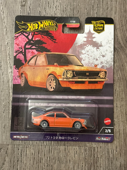 2024 Hot Wheels Premium Car Culture "Japan Historics 4" ‘72 Toyota Corolla Levin