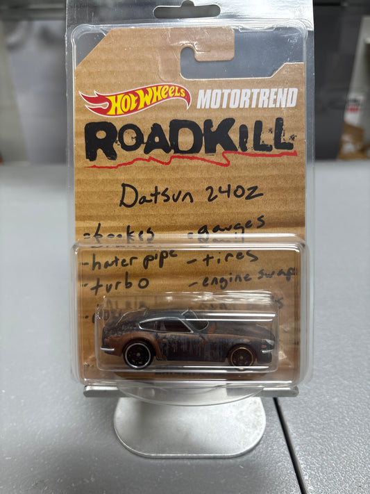 Hot Wheels Roadkill Motor Trend Promo Only Card Datsun 240z in Protector