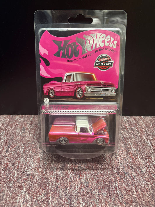 1962 Ford F100 Hot Wheels Collectors Convention RLC Exclusive Pink Edition