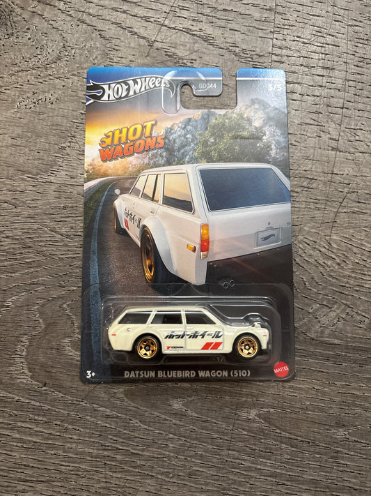 2024 Hot Wheels HOT WAGONS #3/5 DATSUN BLUEBIRD WAGON (510)  * WALMART EXCLUSIVE