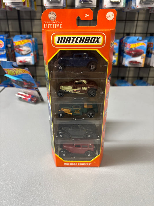 Matchbox 5 Pack MBX Road Cruisers