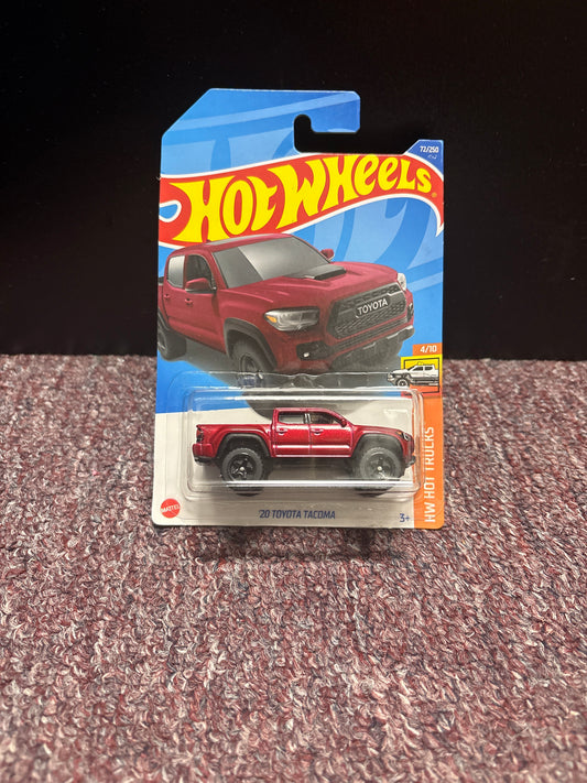2022 Hot Wheels Red ‘20 Toyota Tacoma #72/250 HW Hot Trucks #4/10