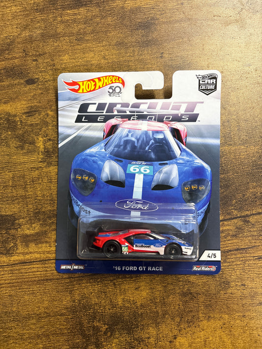 Hot Wheels Circuit Legends 16 Ford GT Race