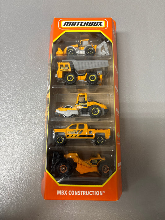 Matchbox 5 Pack MBX Construction