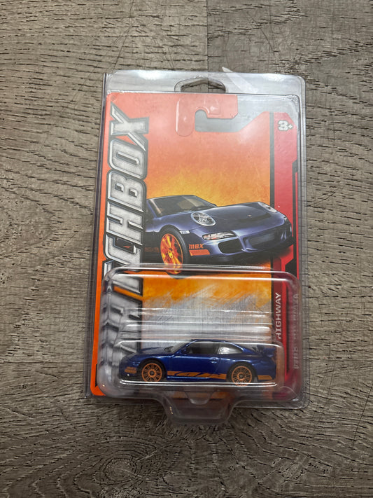 2012 Matchbox PORSCHE 911 GT3 Blue 85/120