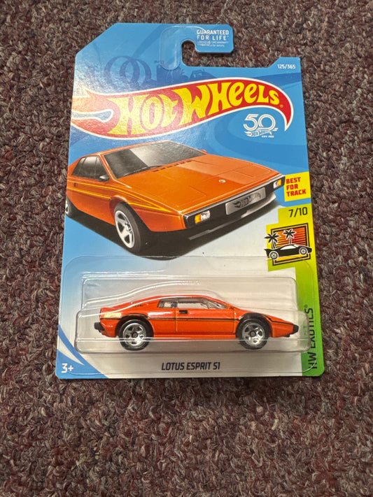 2018 Hot Wheels HW Exotics 7/10 Lotus Esprit S1 Orange