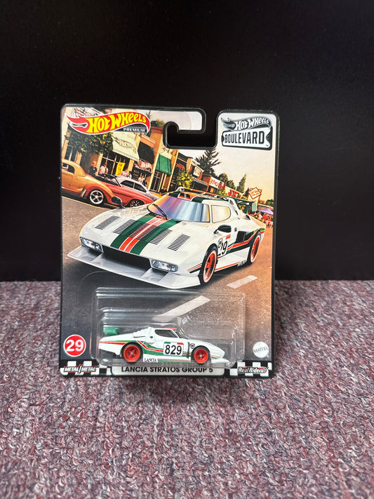Hot Wheels Boulevard Lancia Stratos Group 5 Real Riders E91