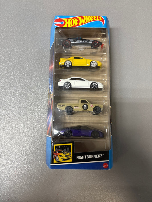 Hot Wheels 5 Pack Night Burnerz
