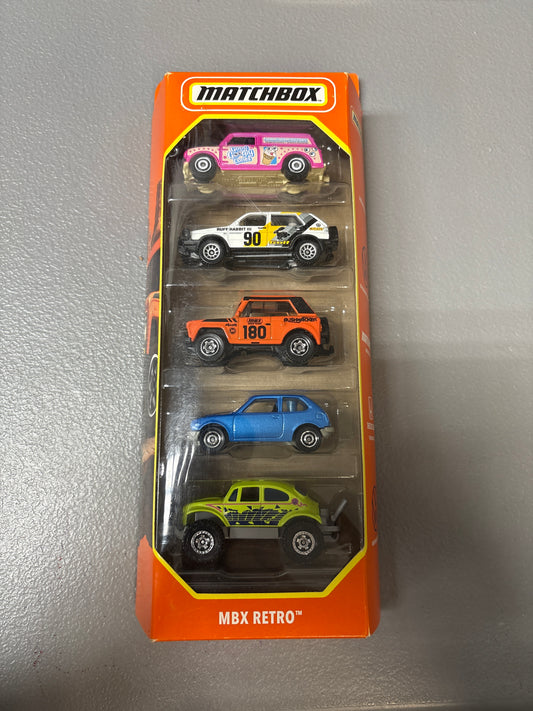 Matchbox 5 Pack Retro