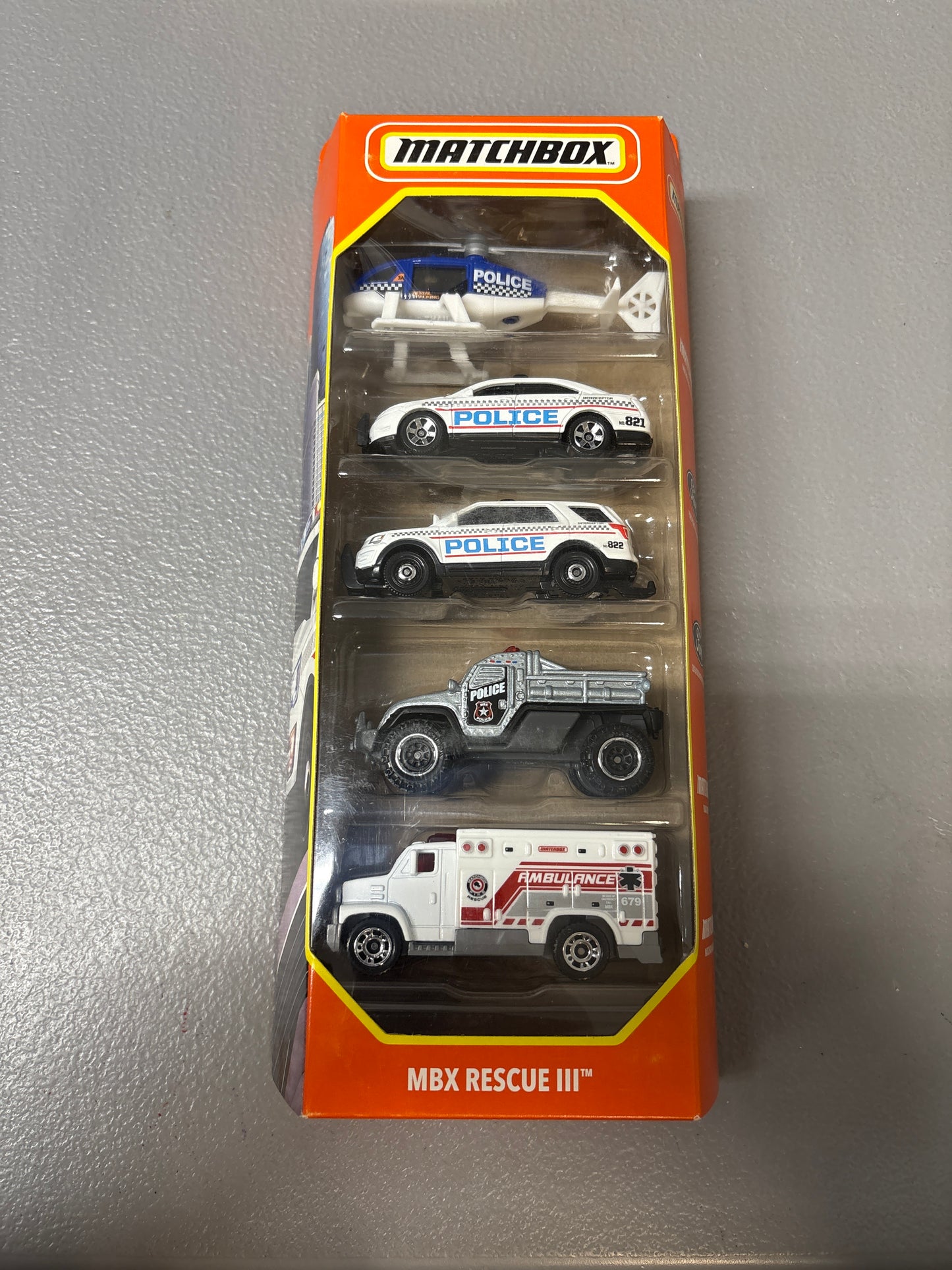 Matchbox 5 Pack MBX Rescue III
