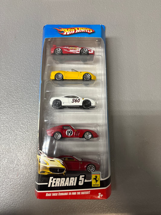 Hot Wheels 2009 5-pack Ferrari 5 California, 250 GTO, 612 Scaglietti, 355, 360
