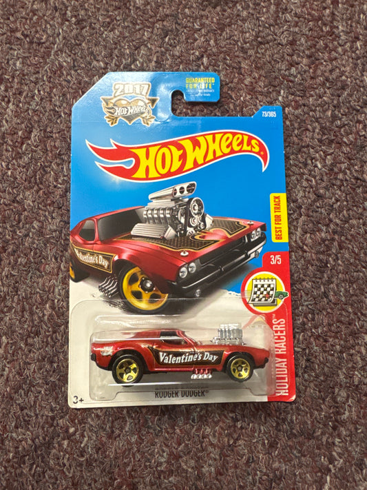 Hot Wheels Rodger Dodger Red HW Holiday Racers 1:64