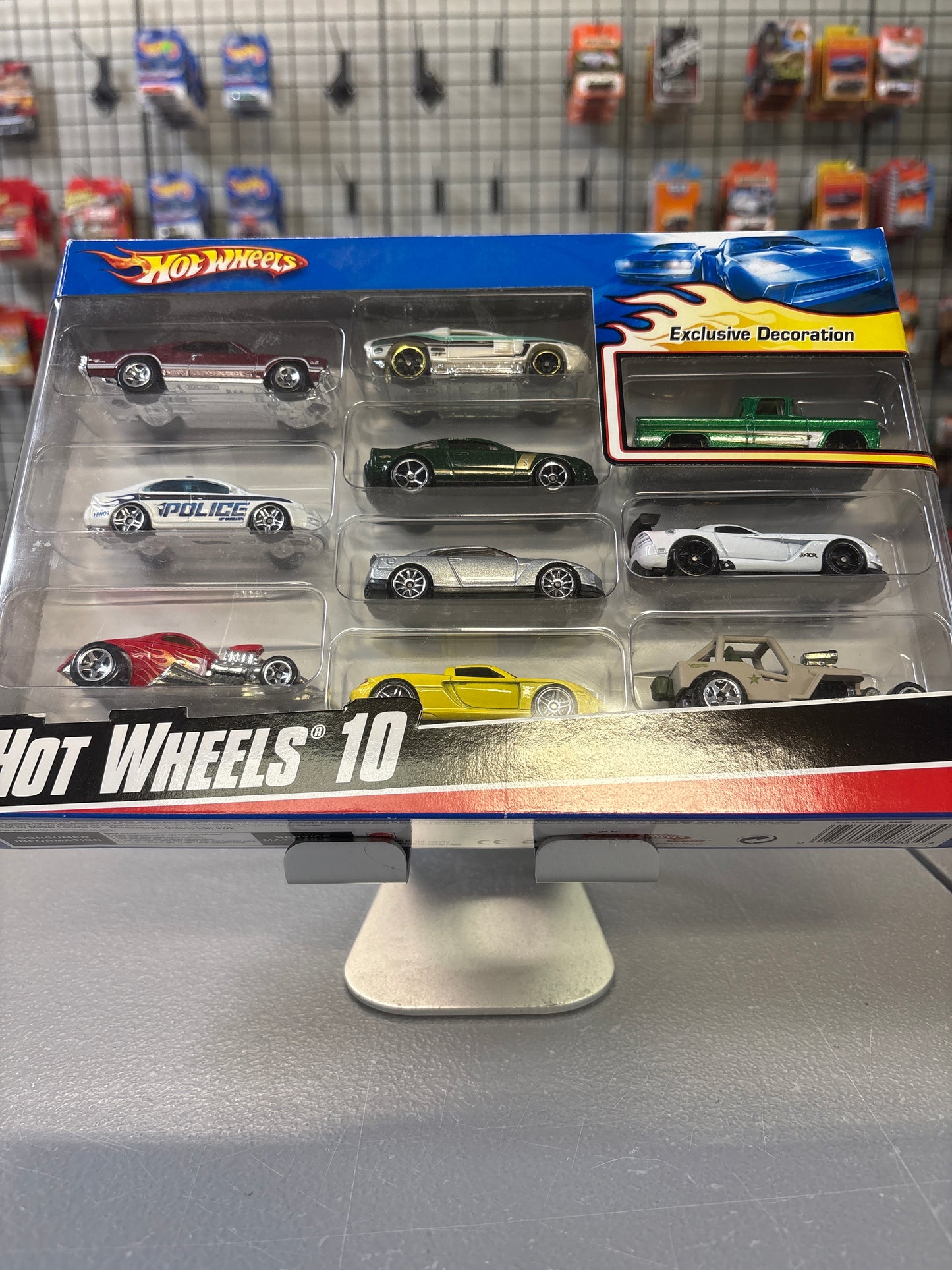 Hot Wheels 10 Pack Exclusive 62 Chevy Green Sealed