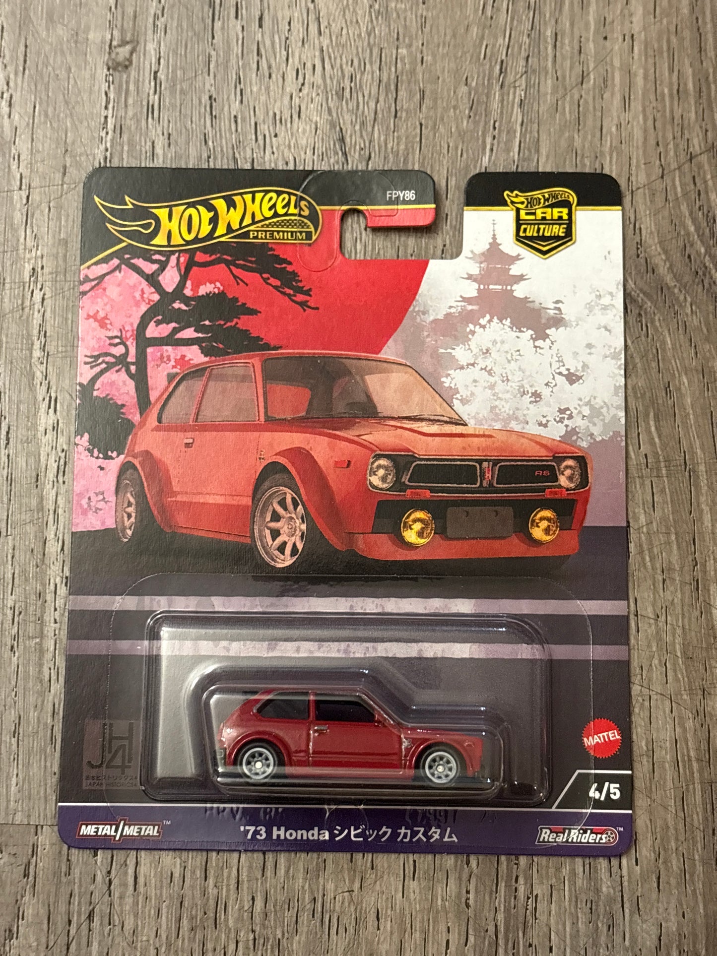 Hot Wheels 73 Honda Civic Custom Japan Historics JH4 Premium HW Car Culture