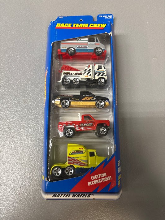 Hot Wheels 5 Pack Race Team Crew