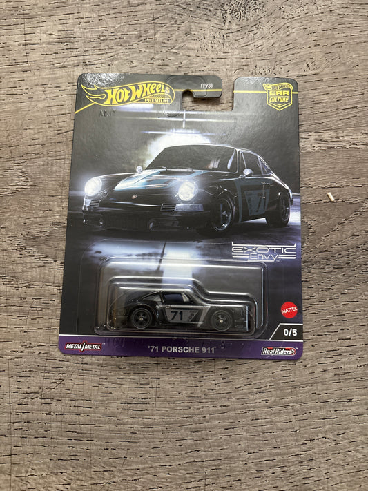 2024 HOT WHEELS BLACK CHASE '71 PORSCHE 911 CAR CULTURE EXOTIC ENVY
