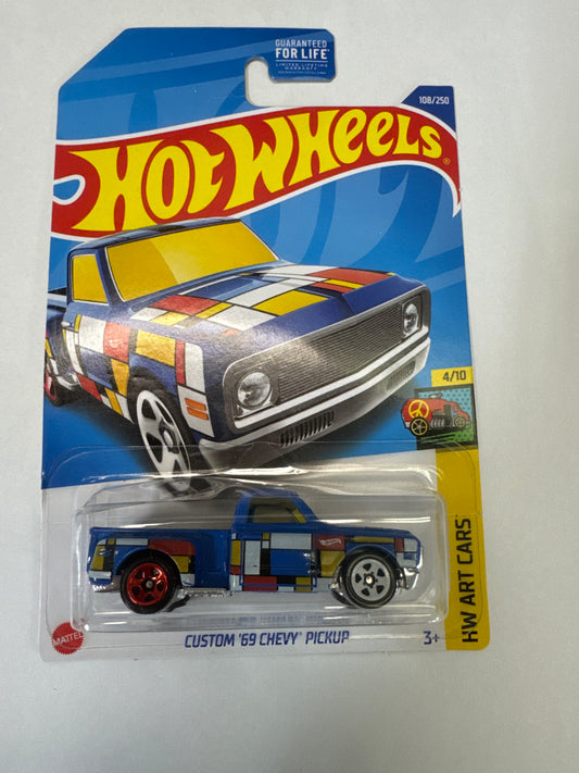 Hot Wheels - '69 Chevy Pickup blue
