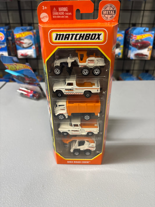 Matchbox 5 Pack MBX Road Crew