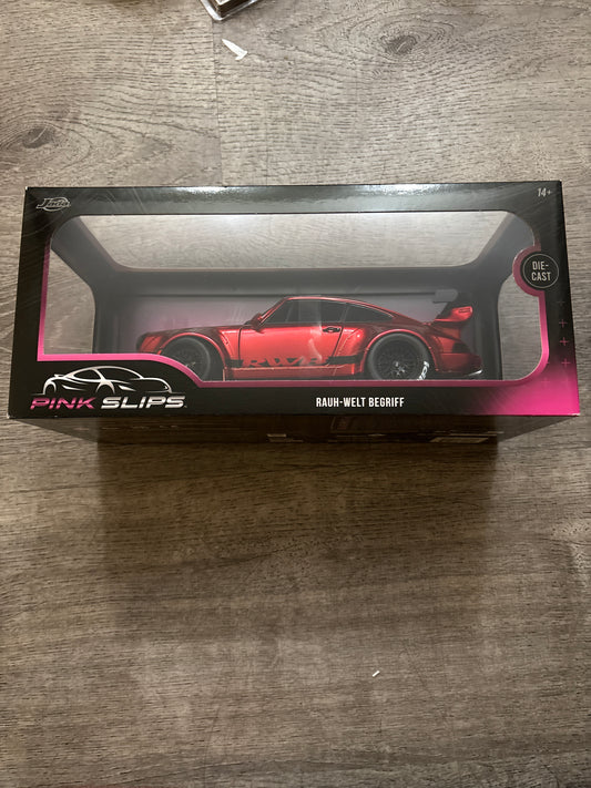 Pink Slips Porsche RWB 964 1:18 Scale Diecast Vehicle.