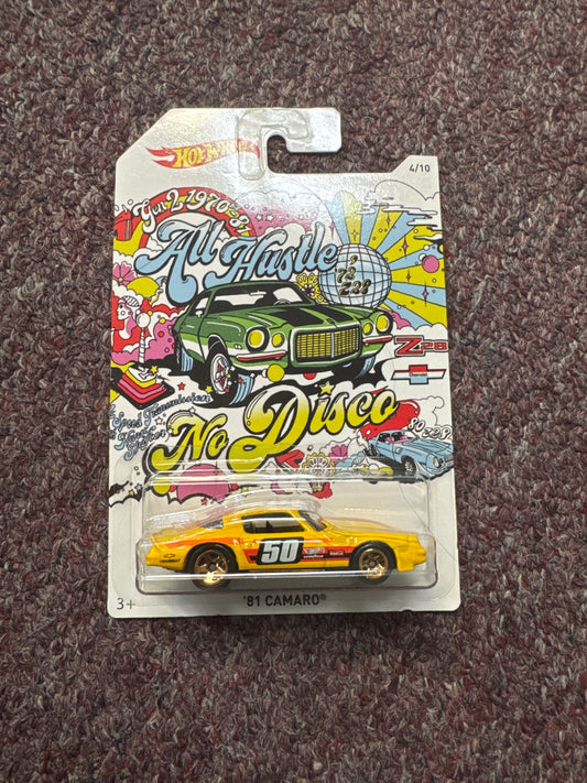 Hot Wheels ALL HUSTLE NO DISCO '81 Camaro 4/10