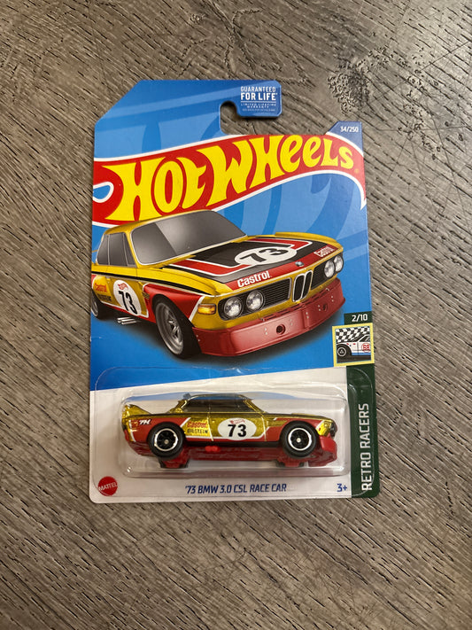 HOT WHEELS 2022 SUPER TREASURE HUNT '73 BMW 3.0 CSL RACE CAR NEW IN PROTECTOR!!