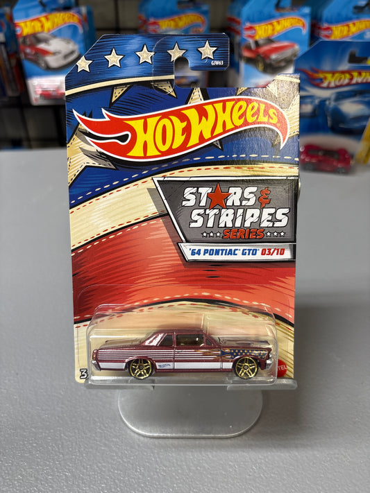 Hot Wheels Star & Stripes 64 Pontiac GTO