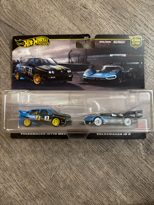 Hot Wheels Premium Car Culture 2 Pack Mix Volkswagen Jetta MK3 & ID R