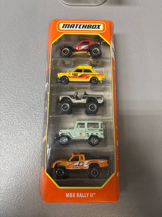 Matchbox 5 Pack MBX Rally II