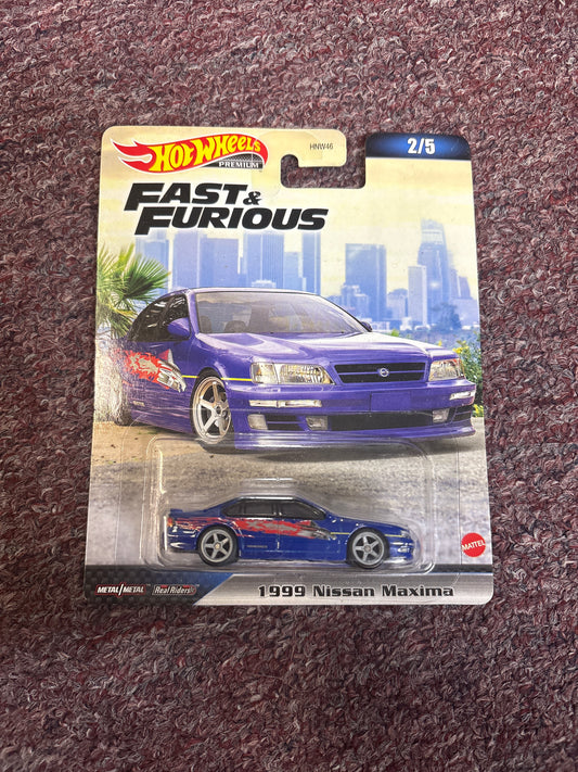 Hot Wheels Premium 1999 Nissan Maxima Real Riders Fast and Furious